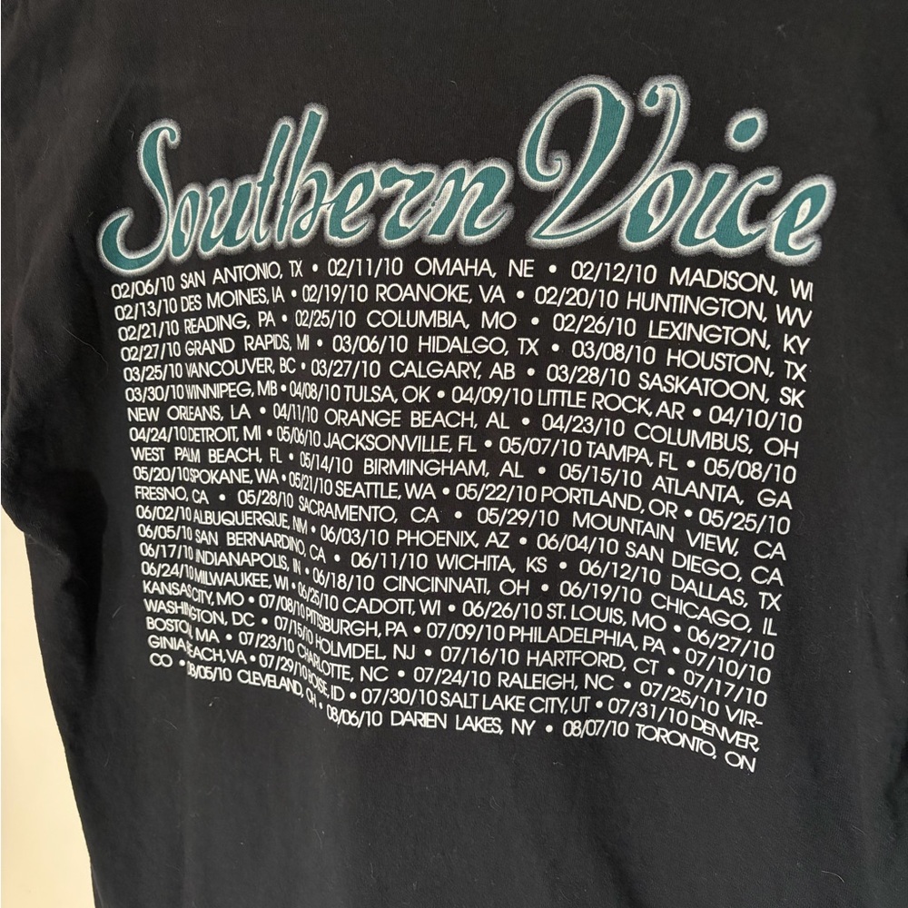 Tim McGraw Concert Tshirt Southern Voice Tour Country Music 90s Y2K Black Large - Picture 5 of 5